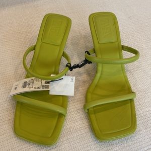 Bright green Zara heels